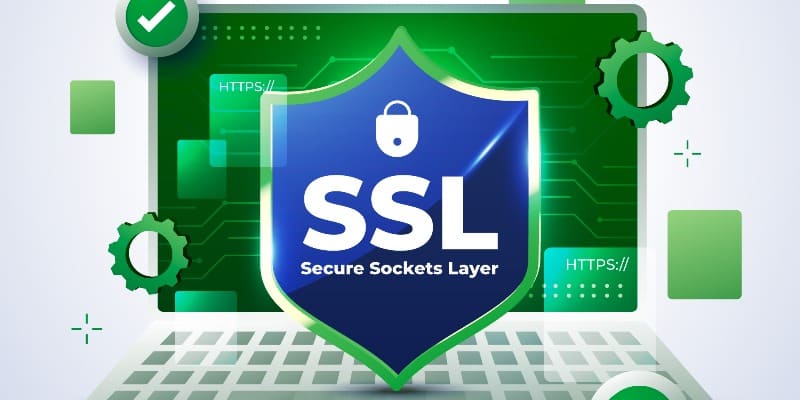 Browser showing secure padlock symbol for SSL certificate