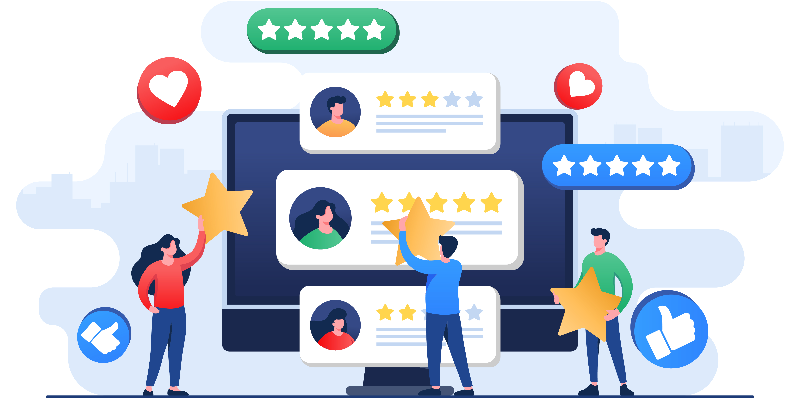 Encouraging customer reviews