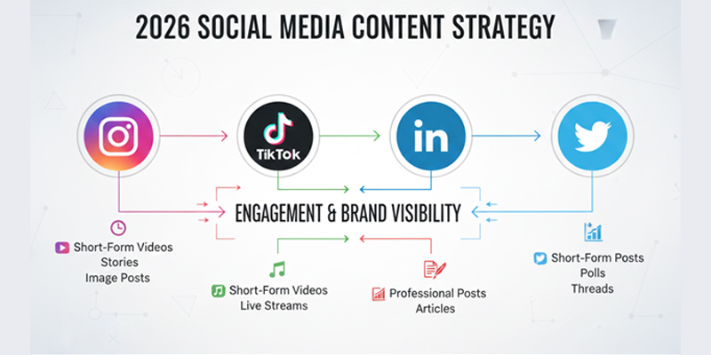 Effective video marketing, short-form TikTok and Instagram Reels, long-form YouTube videos, high-quality production tips, podcasts and webinars for authority building and audience engagement in 2026.