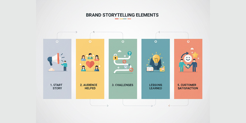 Brand storytelling example for 2026 illustrating how authentic business stories create emotional connections with customers.