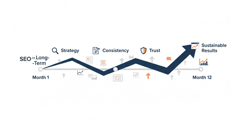 SEO case study illustrating organic growth through ethical SEO service and content strategy